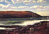 Rockwell Kent Monhegan Harbour painting